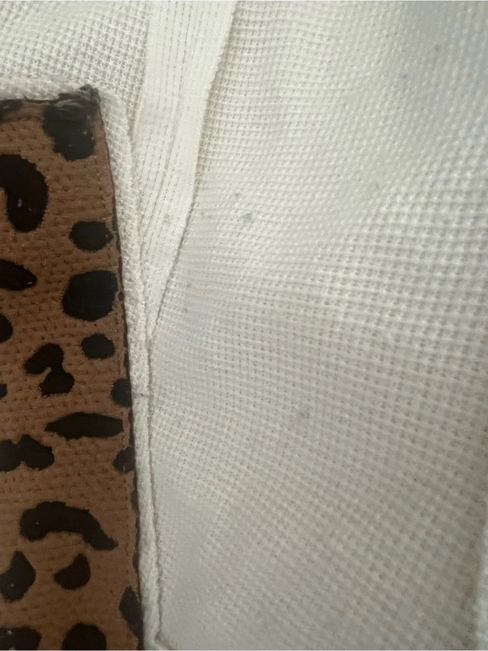 LOOK AT PILLING BiBi Cream Sweater with Leopard Print LOVE. OVERSIZED